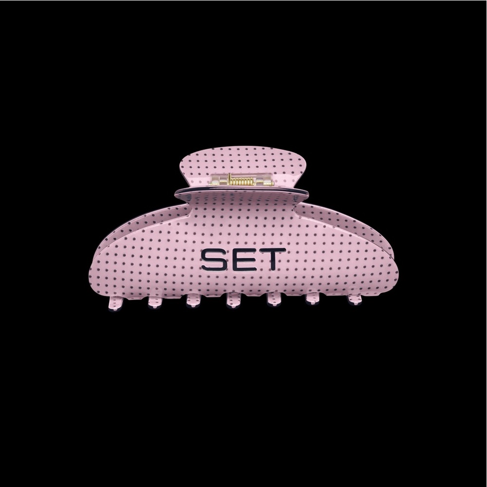 SET ACTIVE Pink Confetti Claw Clip
